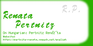 renata pertnitz business card